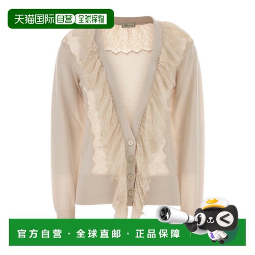 Blumarine 长袖开襟毛衣 RF6167MA3132M708A 【付后1h可退】