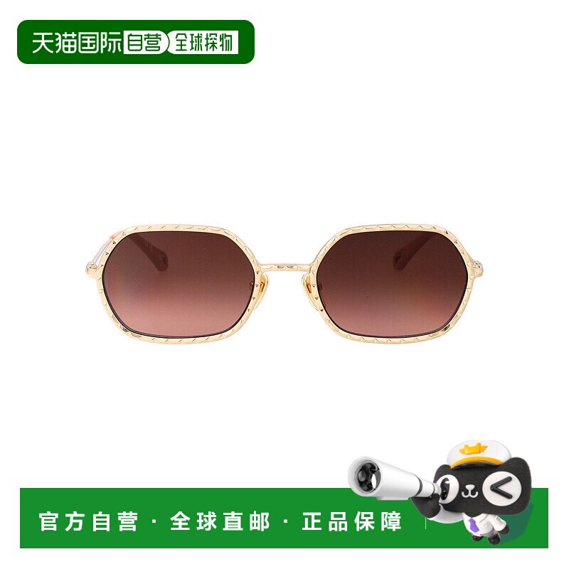 1h可退 香港直邮Chloe 蔻依 女士 几何框太阳镜 CH0231S brown棕