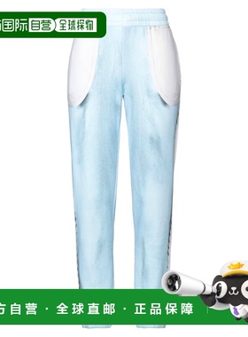 1h可退 香港直邮Moschino 莫斯奇诺 女士 休闲长裤 blue蓝色 舒适