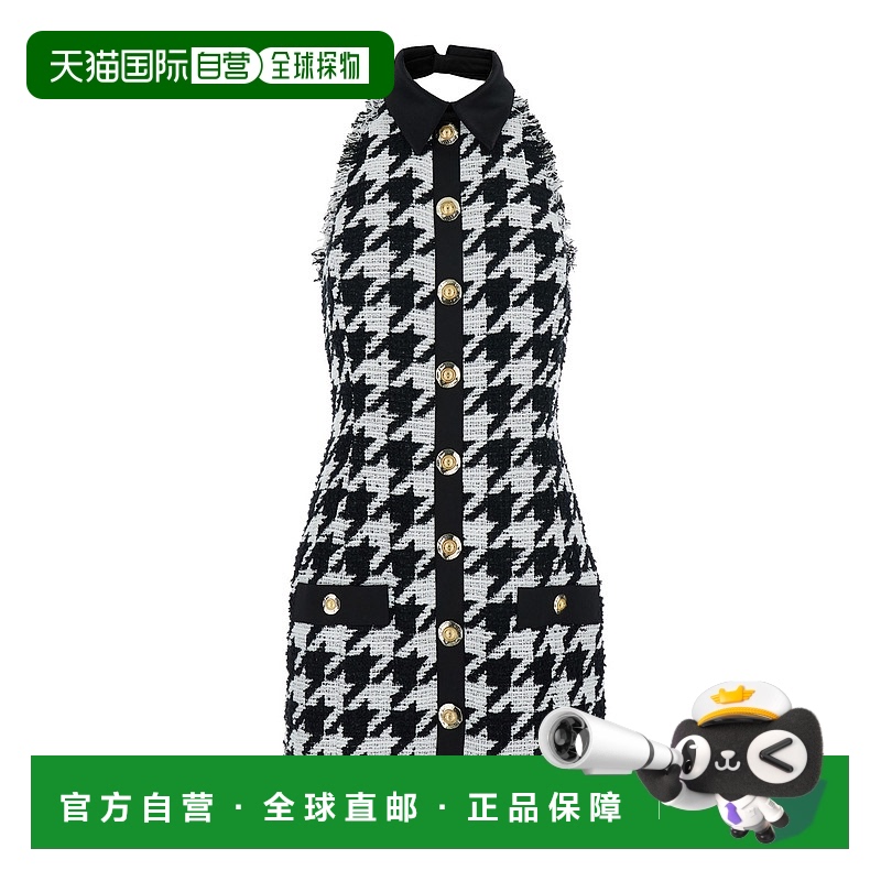 香港直邮Balmain 无袖连衣裙 FF1R3350MH37