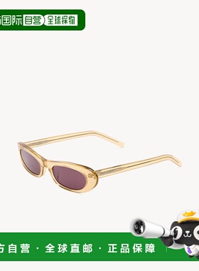 自营欧洲直邮YSL圣罗兰 SHADE系列SL 557透明黄色/深紫色醋酸纤维