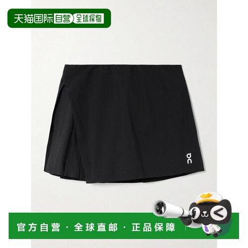 1h可退 On 女士 Court 不对称褶裥再生网球半身裙 1WF112a字裙