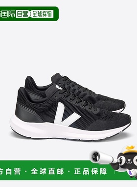 自营欧洲直邮VEJA Marlin系列黑色/白色热塑性聚氨酯V标识跑鞋 男
