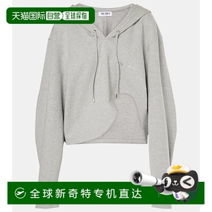 不对称棉混纺针织连帽衫 1h可退 女士 香港直邮The Attico