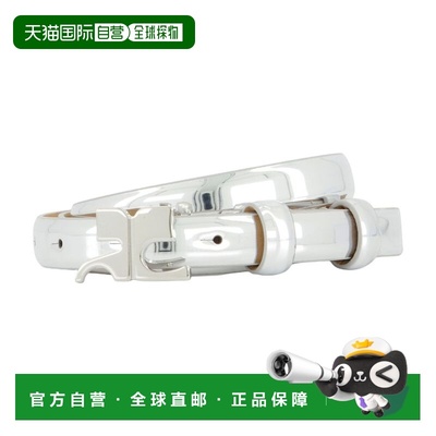 1h可退 香港直邮Courreges 女士 AC 镜面皮带 325ACE021PU0017