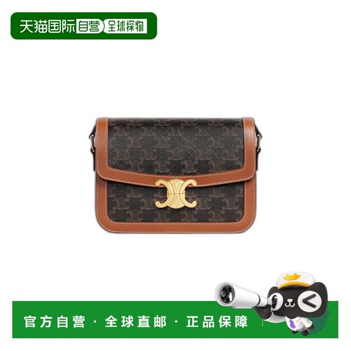 香港直邮Celine 思琳 女士 TRIOMPHE 帆布肩包 191242BZ404LUTAN0