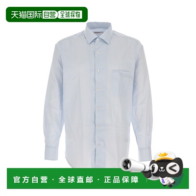 1h可退 香港直邮Loro Piana 诺悠翩雅 男士 Andre 条纹棉质府绸衬