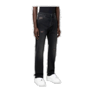 香港直邮Missoni 徽标牛仔长裤 US22WI0DBW00JE牛仔裤直筒裤