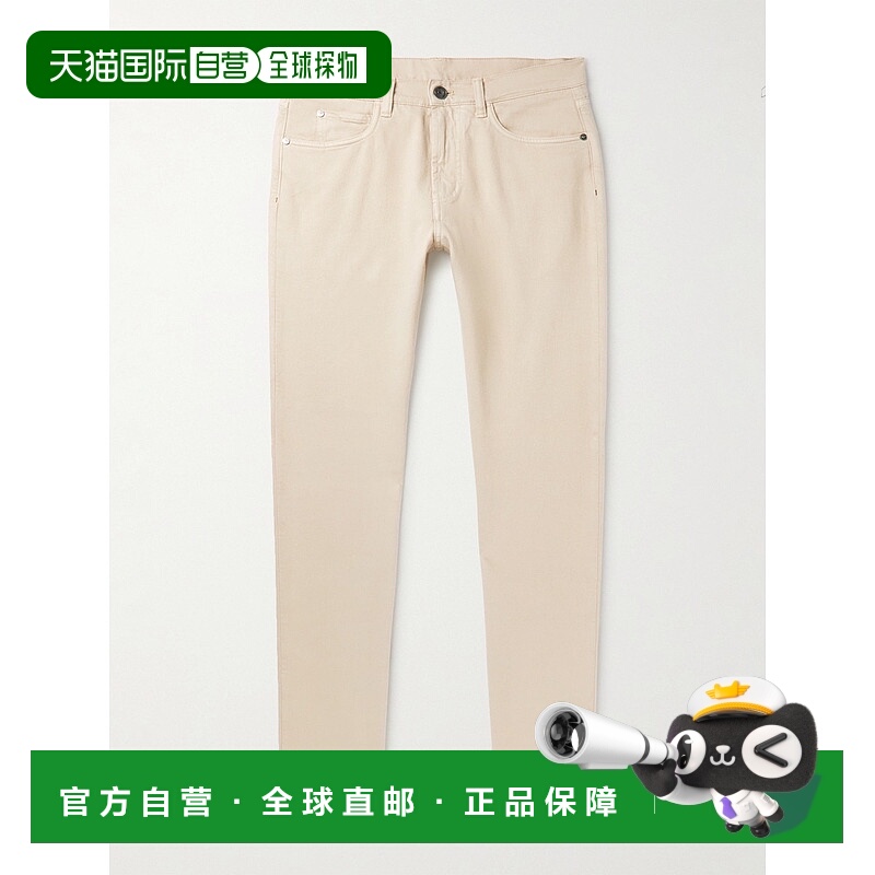 1h可退 香港直邮Loro Piana 诺悠翩雅 男士 修身件染牛仔裤 FAM53
