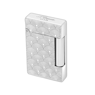 自营欧洲直邮S.T.Dupont都彭 INITIAL创始系列银色黄铜环印花打火