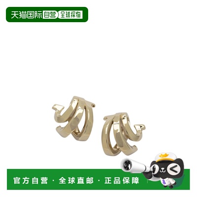 1h可退 香港直邮Salvatore Ferragamo Triplo Gancini 耳环 07881