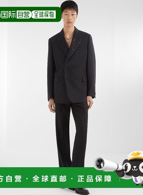 香港直邮Fendi 羊毛长裤 FB0895APNF直筒裤