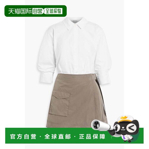 香港直邮Simkhai 女士 Fraser and TENCEL™-Blend 棉质府绸斜纹布
