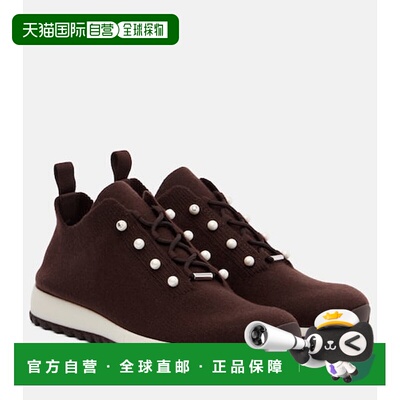 1h可退 香港直邮Jimmy Choo 周仰杰 女士 Veles 精饰羊绒运动鞋