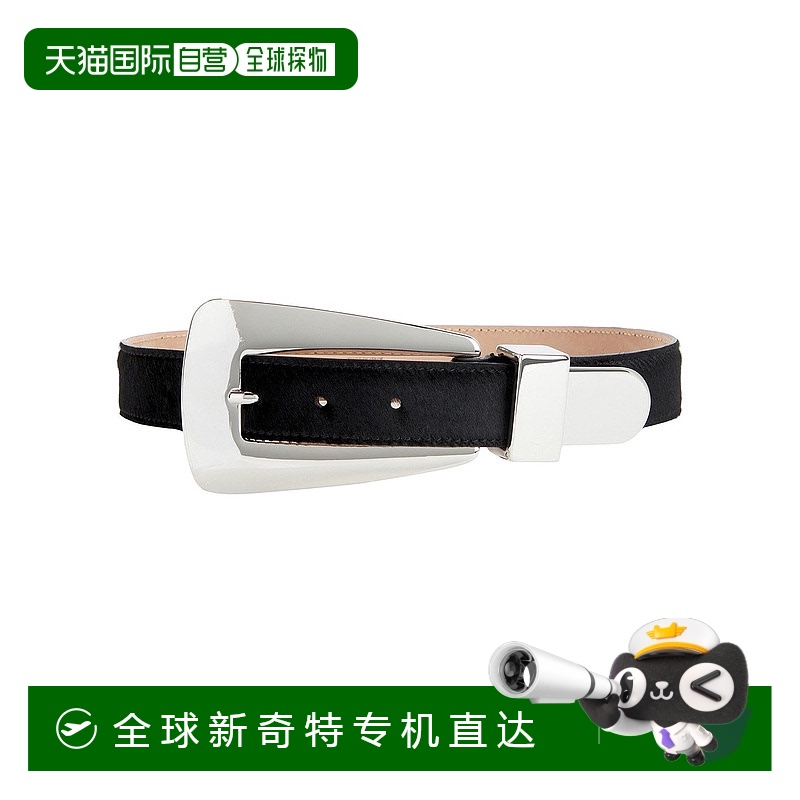 1h可退 香港直邮KHAITE 女士 Lucca 30mm 银色带扣皮带 9986763