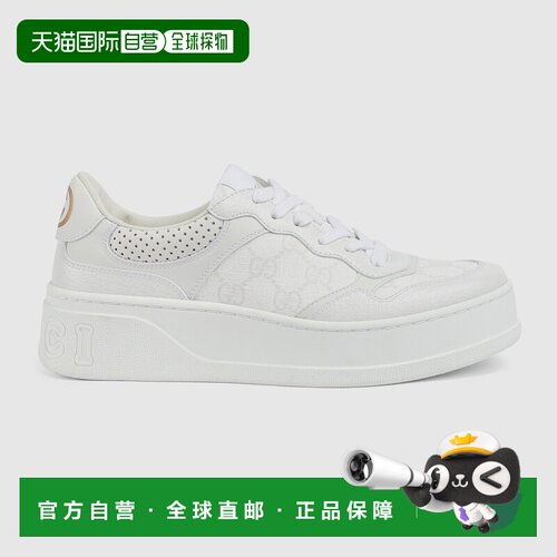 香港直邮Gucci 古驰 女士 GG运动鞋 700775AACV2 white白色 舒适