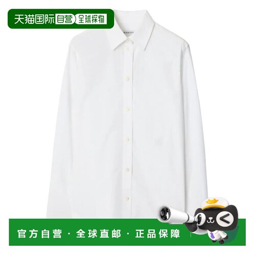 欧洲直邮BURBERRY 女士衬衫 8120787A1464 SS2026 白色 REGULAR F