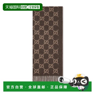 Gucci 古驰 男士 GG山羊绒围巾 8123174GABX