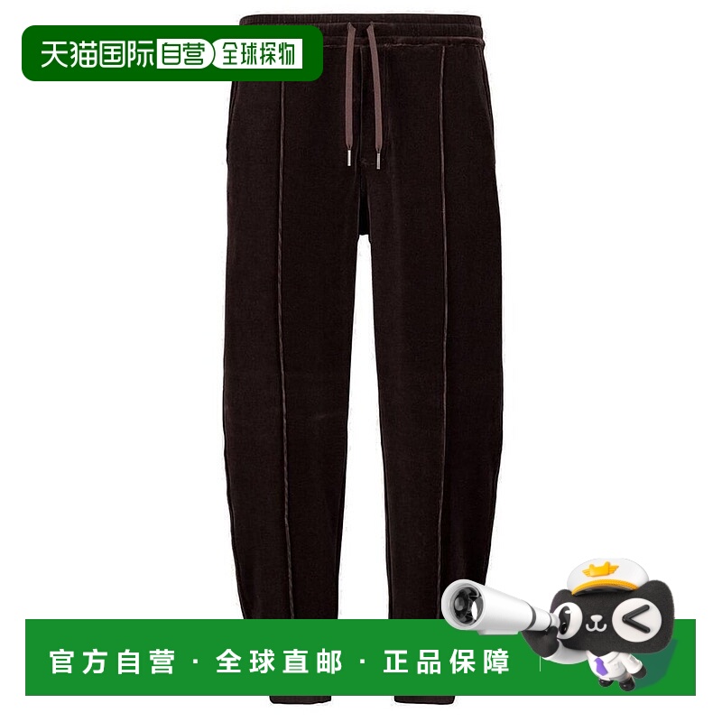 1h可退 香港直邮Tom Ford 汤姆 福特 男士 絲絨慢跑褲 JAL030JMC0