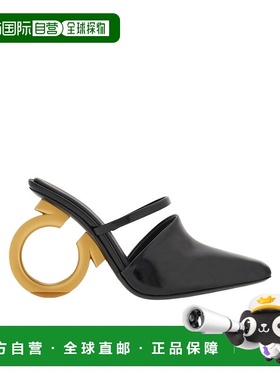 香港直邮Salvatore Ferragamo 徽标穆勒鞋高跟鞋 ADARA 01G350