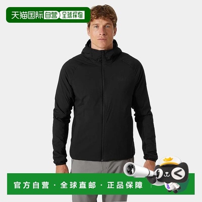 自营欧洲直邮Helly Hansen 男士黑色聚酰胺Odin轻质弹力连帽夹克2