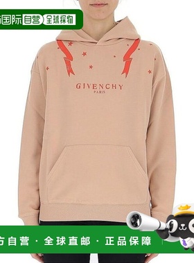 香港直发Givenchy纪梵希女士肉粉色棉质logo印花卫衣BW70643Z18