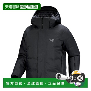 女士黑色科技面料徽标防水 始祖鸟 自营1h可退 欧洲直邮ARCTERYX