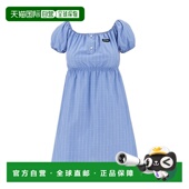 浅蓝棉质连衣裙 1h可退 MF6225SOOO18 缪缪 女士 香港直邮Miu Miu