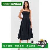 香港直邮Staud black黑色 女士 1h可退 Wylie 连衣裙 舒适时尚