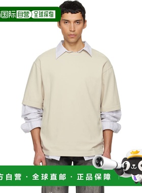 1h可退 香港直邮Acne Studios 艾克妮 男士 灰白色徽标 T 恤 CL02