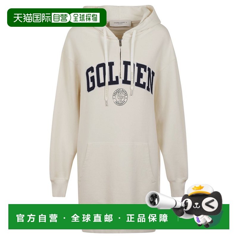 1h可退 香港直邮GOLDEN GOOSE 女士 徽标连帽卫衣式连衣裙 GWP014,女装/女士精品,卫衣/绒衫,淘宝优惠券,粉丝福利购,淘宝优惠卷