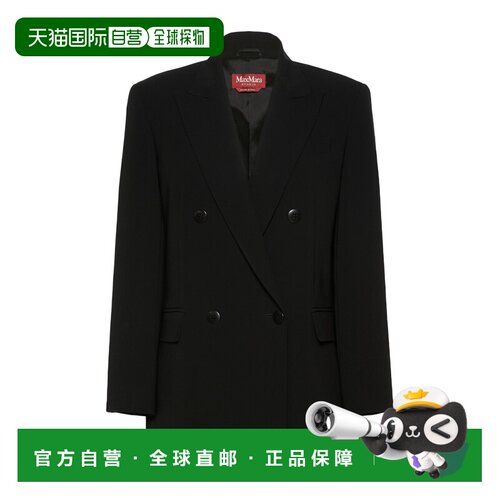香港直邮MAX MARA 女士外套 6046046506001 AW2026 黑色 双排扣外