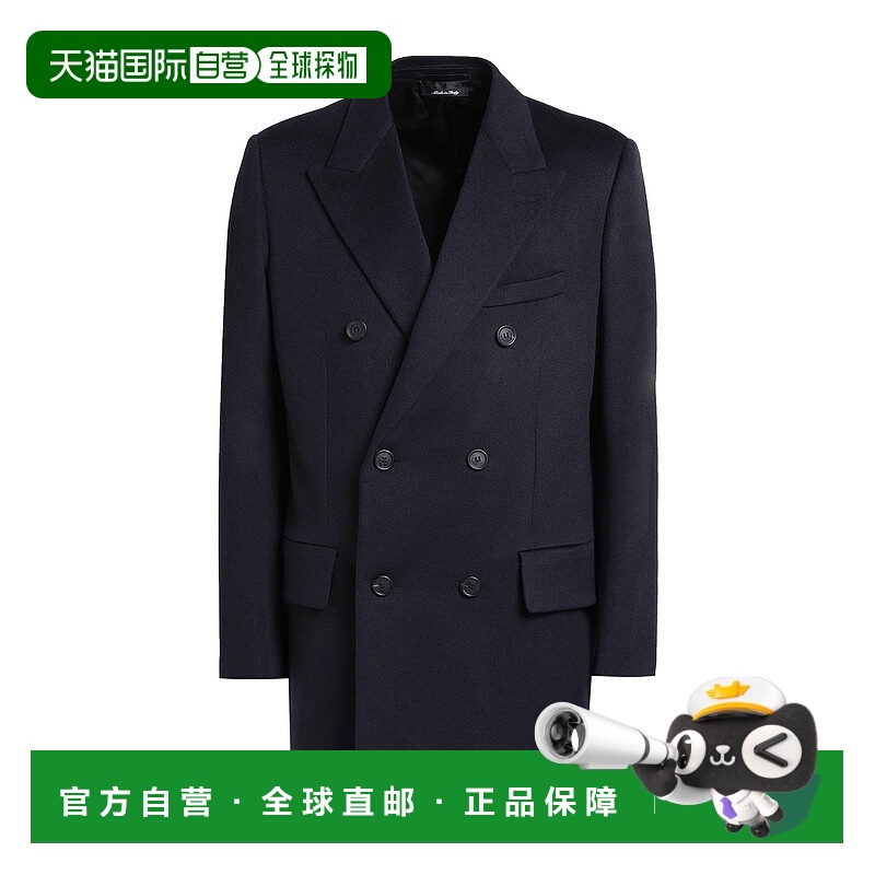 1h可退 香港直邮Dunhill 登喜路 男士 大衣 blue蓝色 舒适时尚