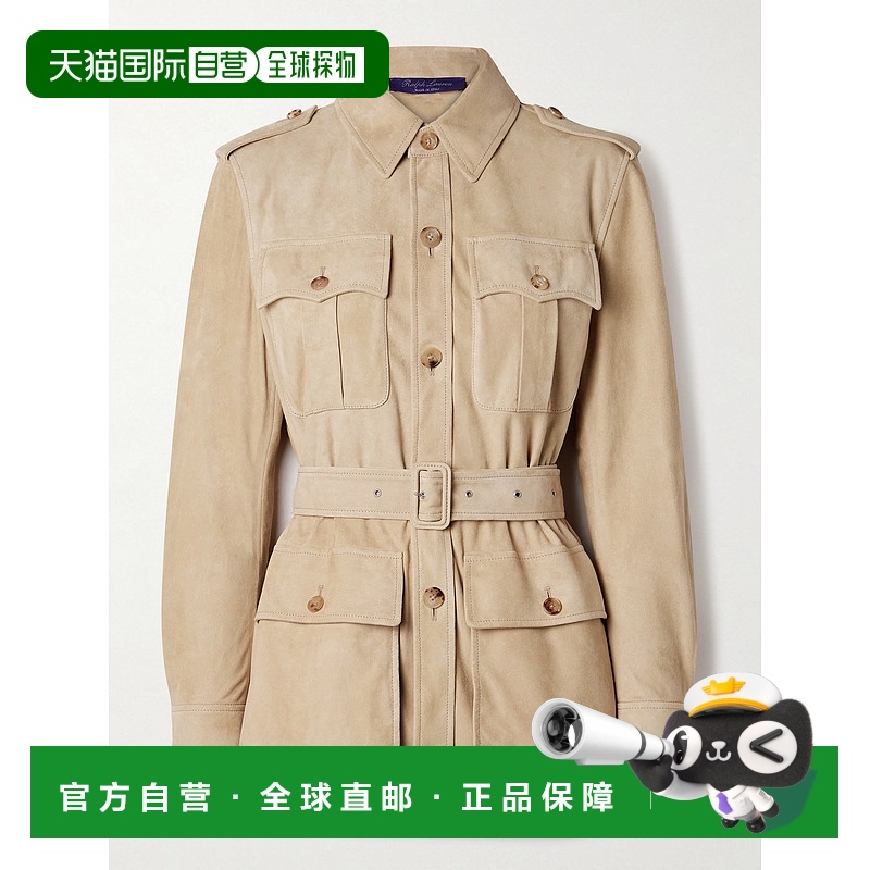 1h可退 香港直邮Ralph Lauren 拉尔夫劳伦 女士 Gabbie 束带绒面