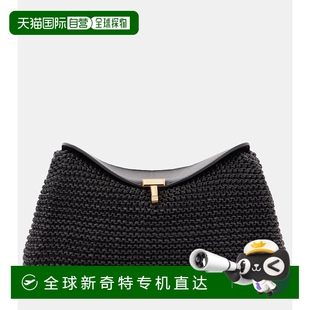Lock 舒 女士 1h可退 black黑色 香港直郵TOTêME 編織皮革手包