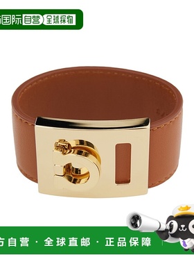 香港直邮Salvatore Ferragamo 菲拉格慕 女士 'Hug' 棕色锁扣图案