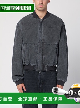 1小时内可退 香港直邮Represent 男士 黑色水洗棉质短夹克 MLM103