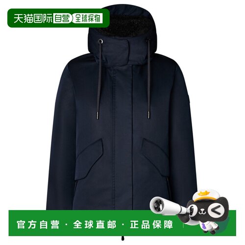 1h可退 欧洲直邮SAVE THE DUCK 女士户外风衣 1046089BLUEBLACK C