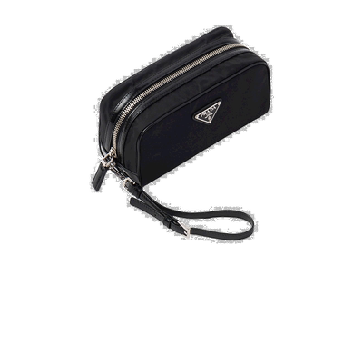 【99新未使用】香港直邮Prada 徽标拉链手拿包 2NE063789普拉达