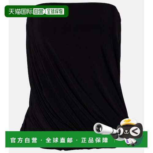 香港直邮NORMA KAMALI 诺玛 卡玛丽 女士 扭纹抹胸针织上衣