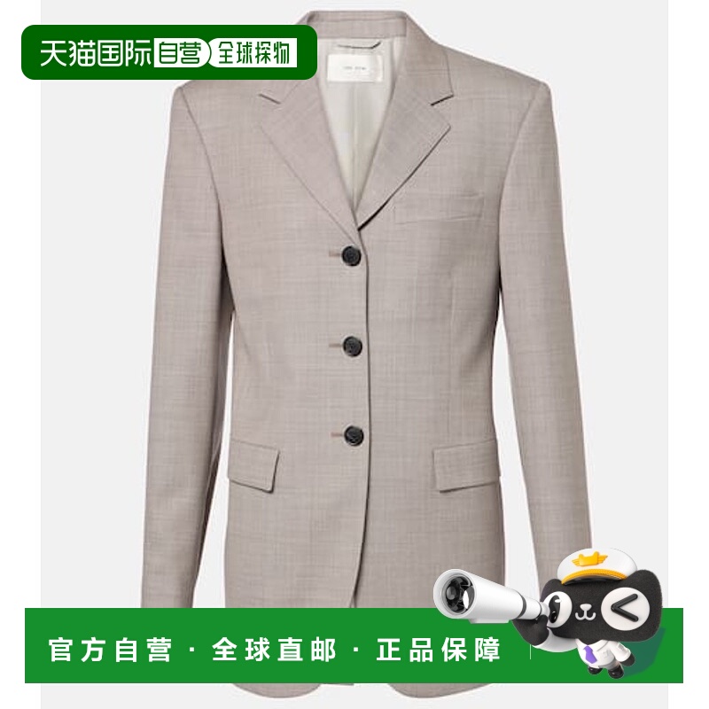 1h可退 香港直邮The Row 女士 Selene 羊毛夹克 beige米色 舒适时