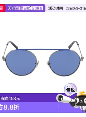 1h可退 香港直邮Calvin Klein 卡尔文 克莱恩 女士 蓝色金属太阳