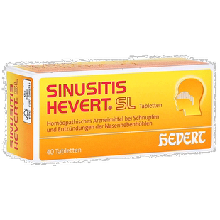 欧洲直邮德国药房HEVERT顺势疗法鼻炎鼻窦炎鼻塞流鼻涕通鼻片40粒