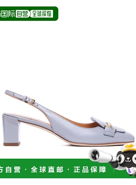 香港直邮Tod's 徽标雕刻露跟高跟凉鞋 XXW63L0JE10SMX单鞋高跟鞋