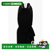 香港直邮CAROLINA HERRERA 女士 1h可退 链条装 饰绉纱迷你连衣裙