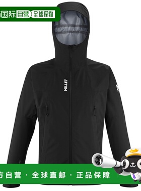 自营欧洲直邮Millet觅乐 SENECA 科技防水面料3L男士外套 黑色