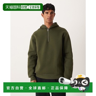 布织连帽 1h可退 设计重身宽松半拉链潜水风格 男士 香港直邮ASOS
