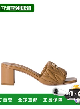 香港直邮Miu Miu 露趾高跟凉鞋 5XX65788TF055一脚蹬