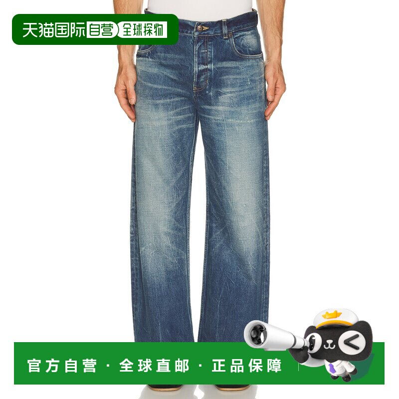 1h可退 美国直邮mcqueen 亚历山大 麦昆 男士 宽松牛仔裤 873555Q