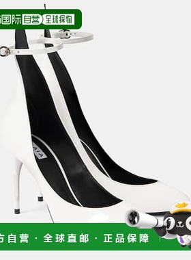 1h可退 香港直邮Alaia 女士 Decollete 90 漆皮浅口鞋高跟鞋单鞋